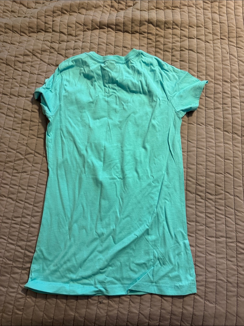 Next Level Apparel Light Teal Girls' Graphic Tee - Picture 2 of 2